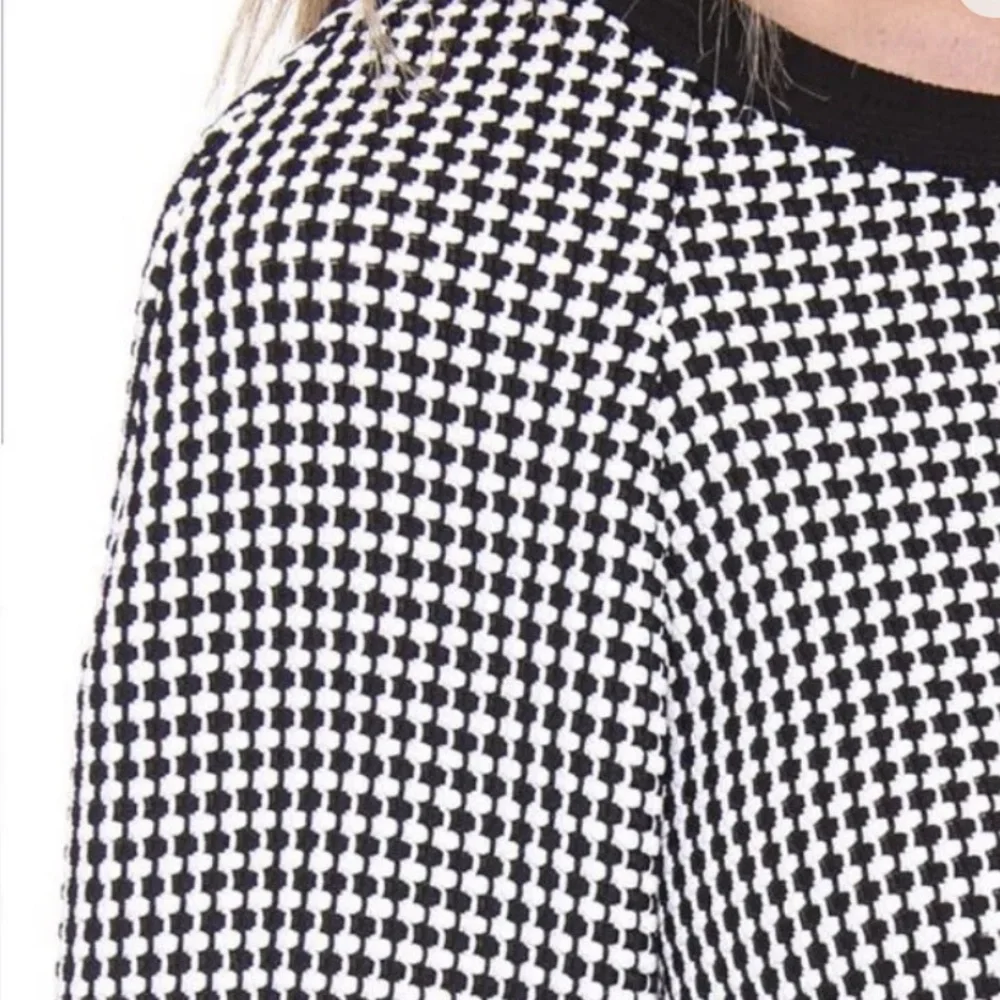 L’AGENCE Sweaters | L'agence Black & White Woven Knit Sweater Size XS - Picture 3 of 7